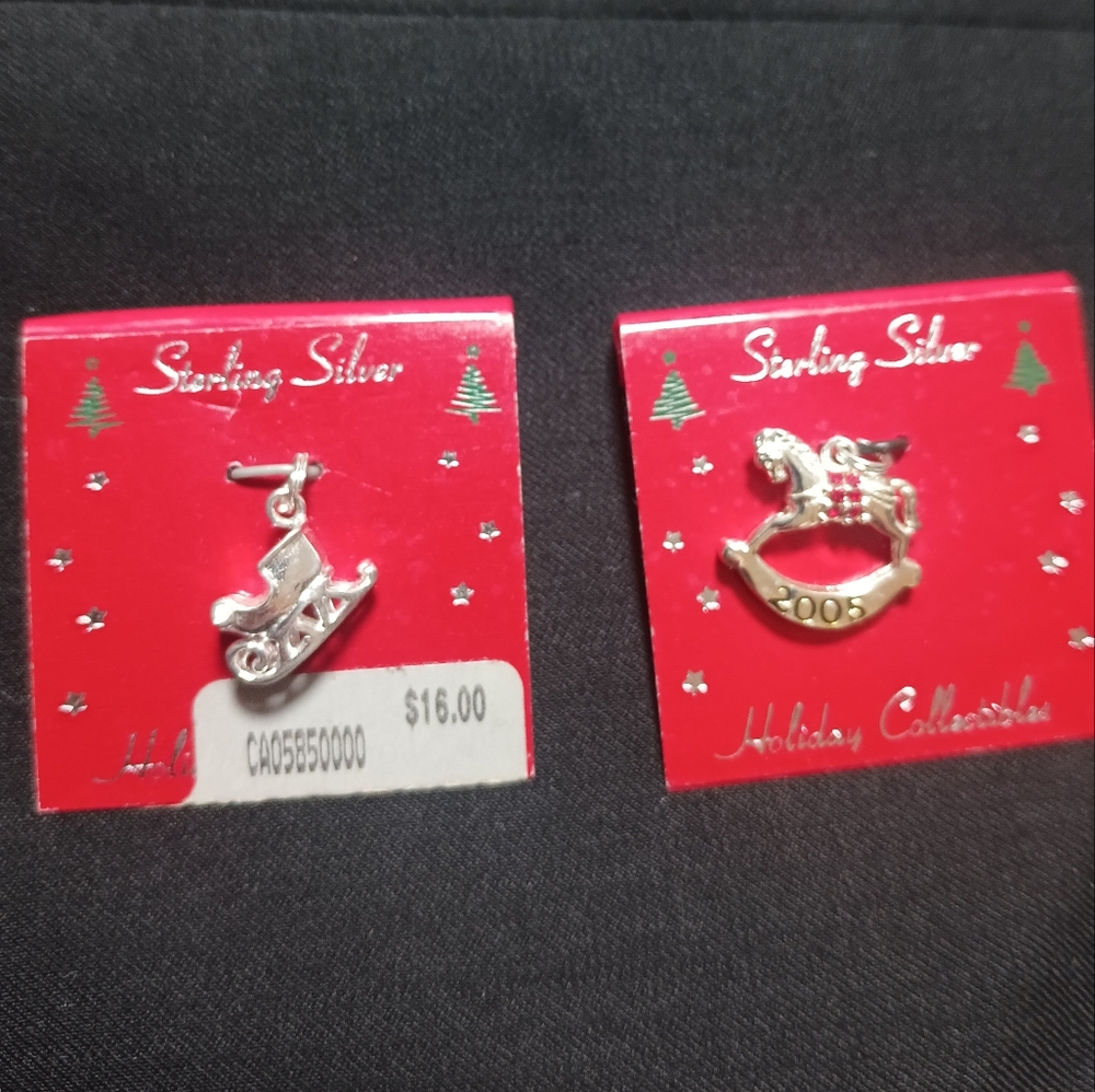 Sterling Silver Holiday Charms